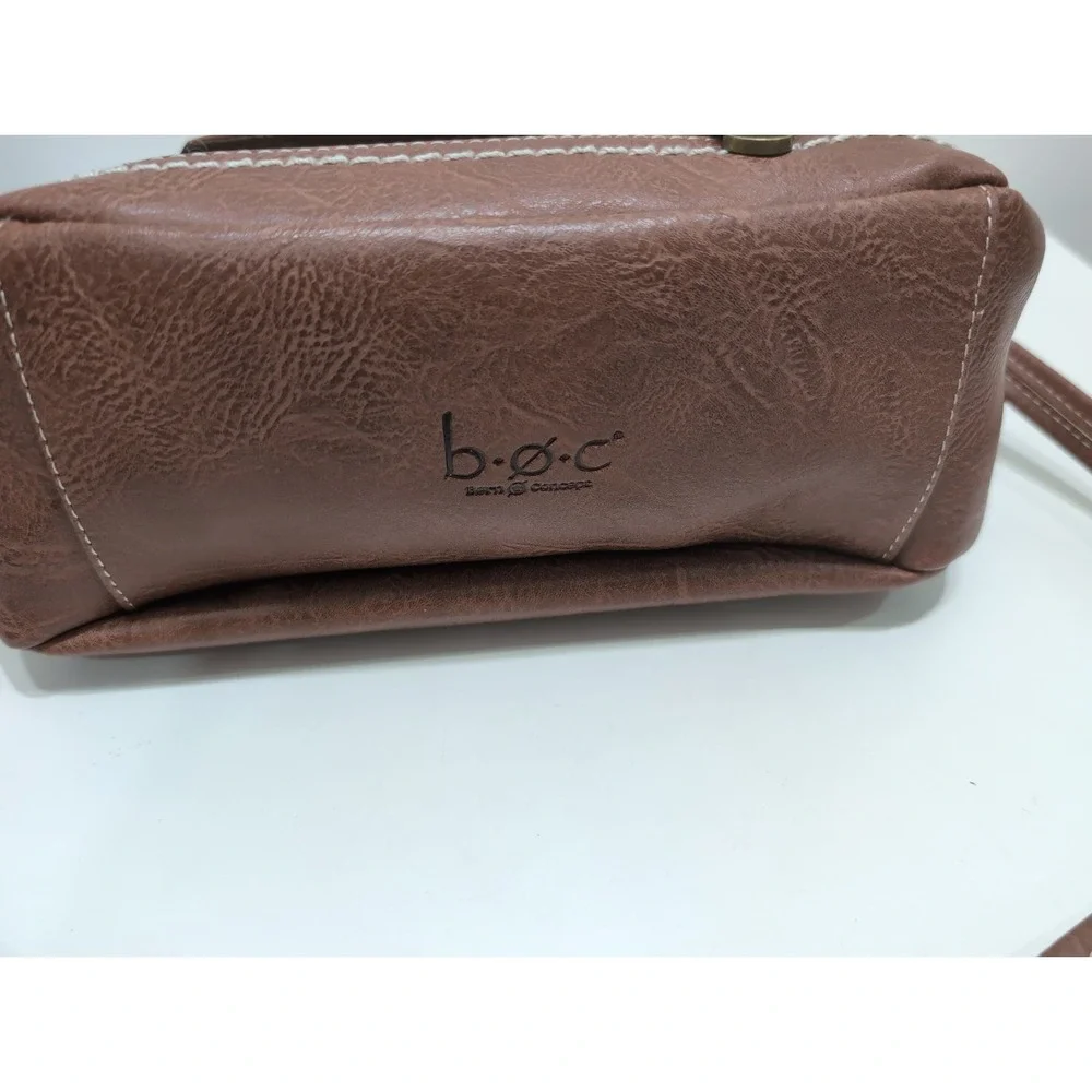 New‎ BOC Born Original Concept Vegan Leather Brown Handbag Purse Boho Hippie